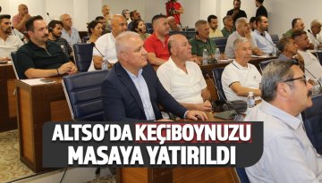 ALTSO'da keçiboynuzu masaya yatırıldı