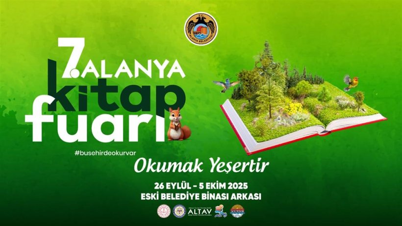 Alanya Kitap Fuarı 26 Eylül ile 5 Ekim tarihleri arasında başlıyor