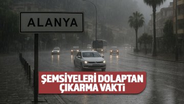 Alanya Hava Durumu; SAğanak yapış heyecanı