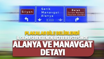 Uzman isim açıkladı bu ilçeler il olacak: Alanya ve Manavgat detayı