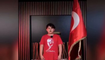 Antalya'da gazi çocuklarından Bayrağımıza saldırıya tepki