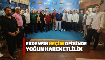 Eray Erdem'in seçim ofisine ziyaretçi akını
