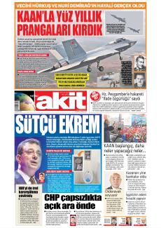 Yeni Akit 2024 Mansetleri